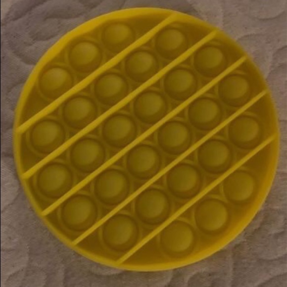 Yellow Circle Pop It Fidget